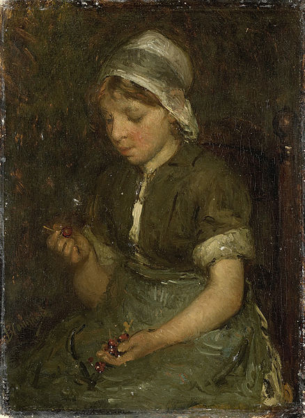 Girl with Cherries